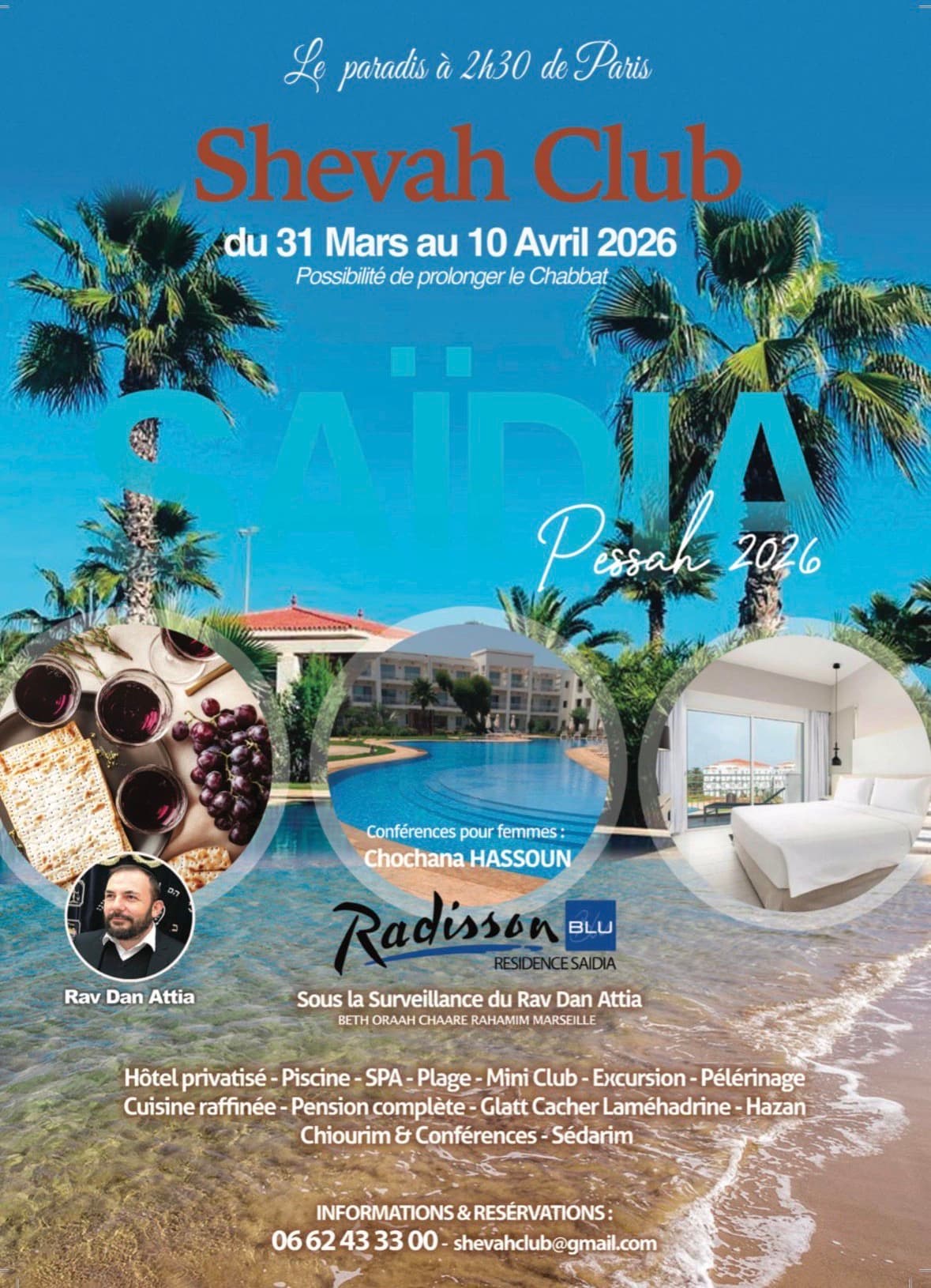 Shevah Club Pessah 2026 - Maroc
